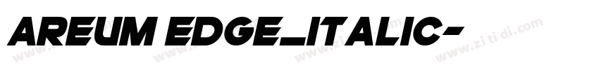 Areum Edge_Italic字体转换 Areum Edge_Italic字体转换